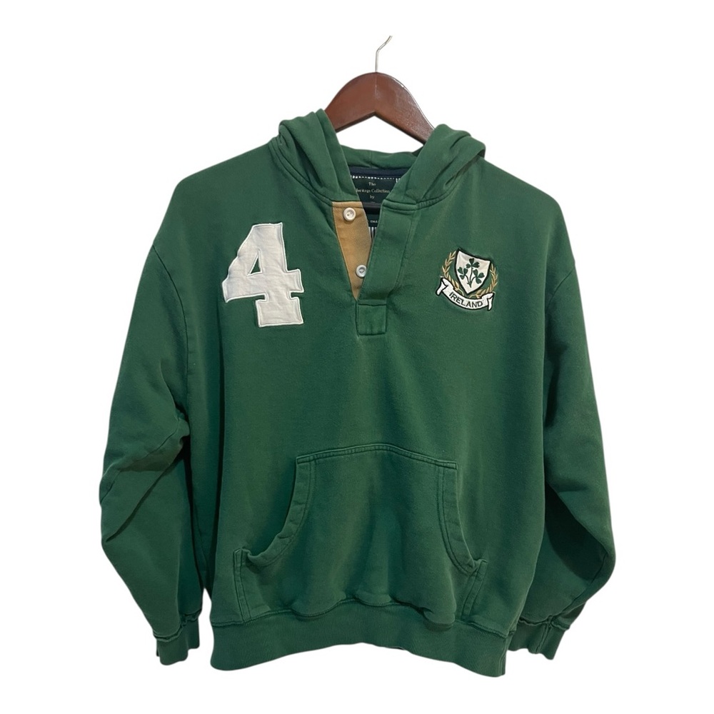 Lansdowne Heritage Collection Green Ireland Rugby Hoodie Pocket Small “4”